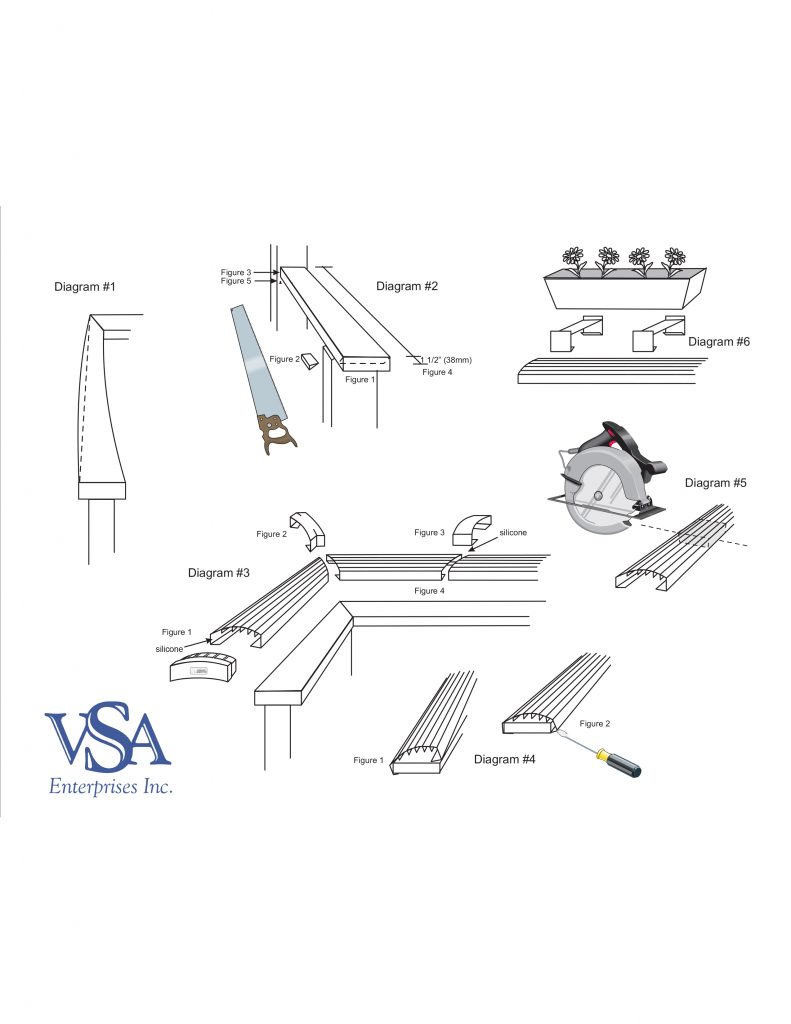 VSA Handrail Cover for Wood | Deck Railing Tops | Deck Cap Rail